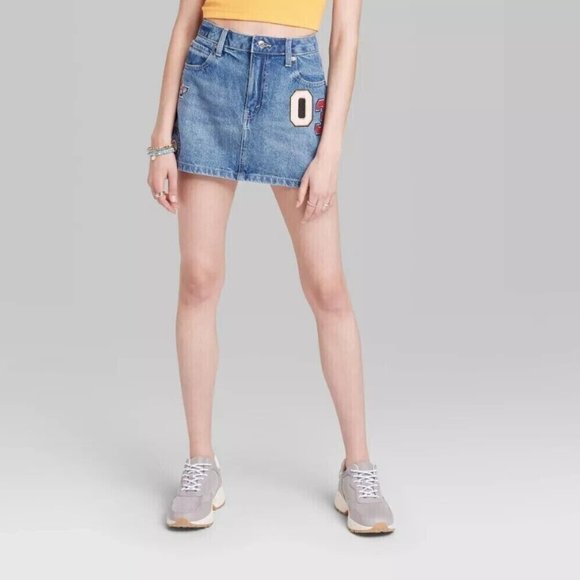 NWT Wild Fable Medium Wash Denim Skirt, Size 6 or 8 - Picture 5 of 5